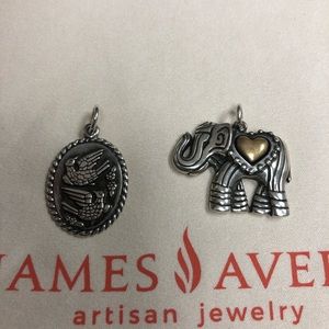 Retired James Avery Birds pendant